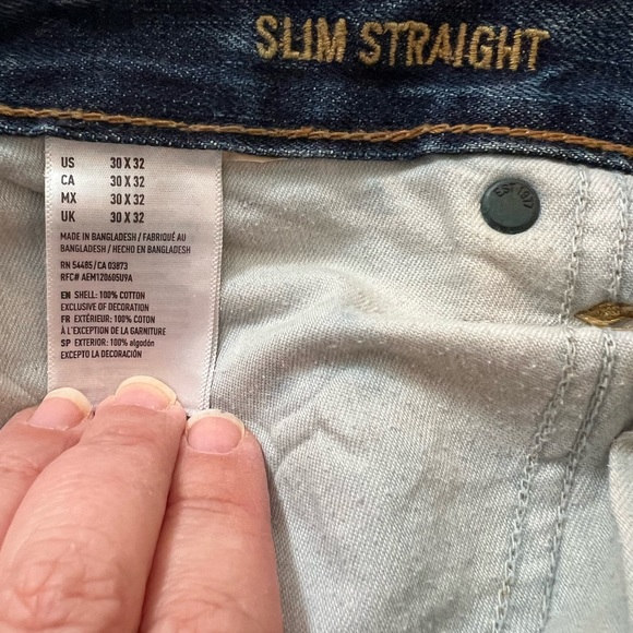 American Eagle Outfitters Jeans (Slim Straight 30x32) - Picture 4 of 5